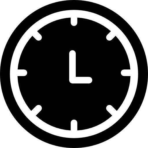 relógio Basic Rounded Filled Ícone