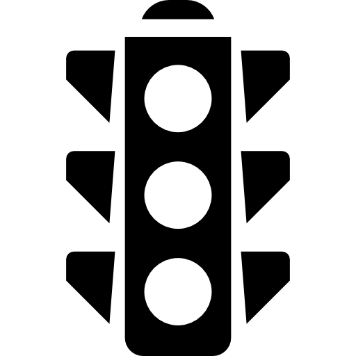 Traffic light Basic Rounded Filled icon