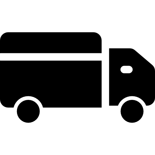 camión de reparto Basic Rounded Filled icono