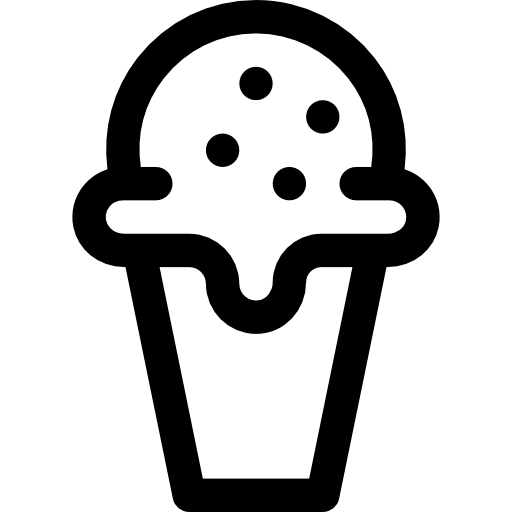 dessert Basic Rounded Lineal icon