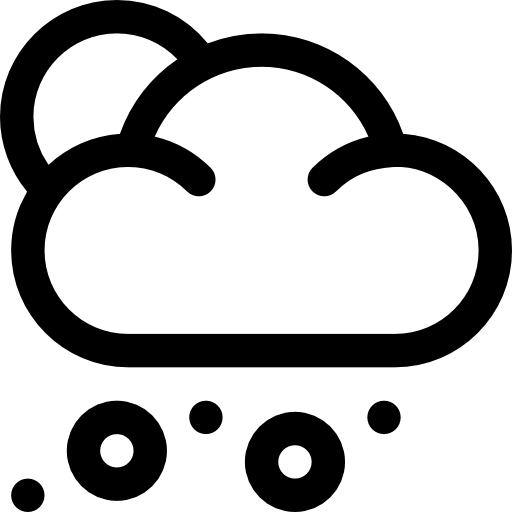 Snowing Basic Rounded Lineal icon