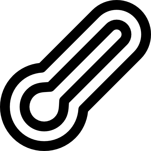 termometr Basic Rounded Lineal ikona