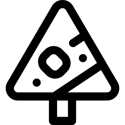 peligro Basic Rounded Lineal icono