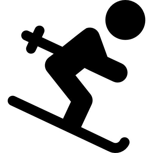 스키 Basic Rounded Filled icon