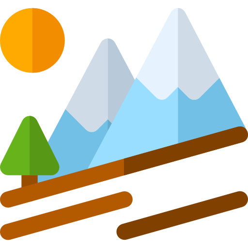 언덕 Basic Rounded Flat icon