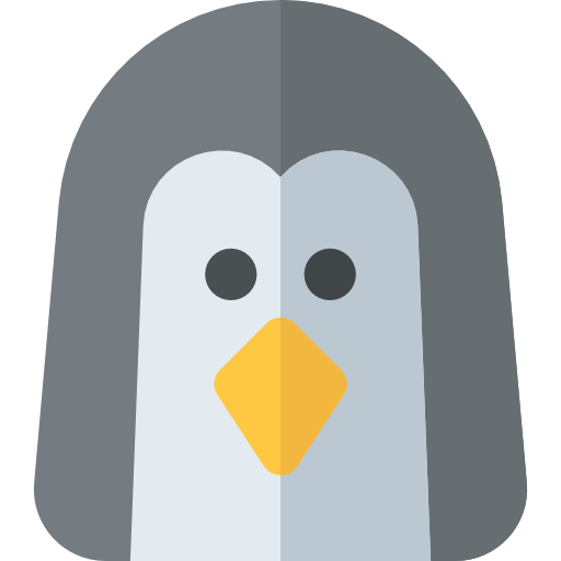 pingüino Basic Rounded Flat icono