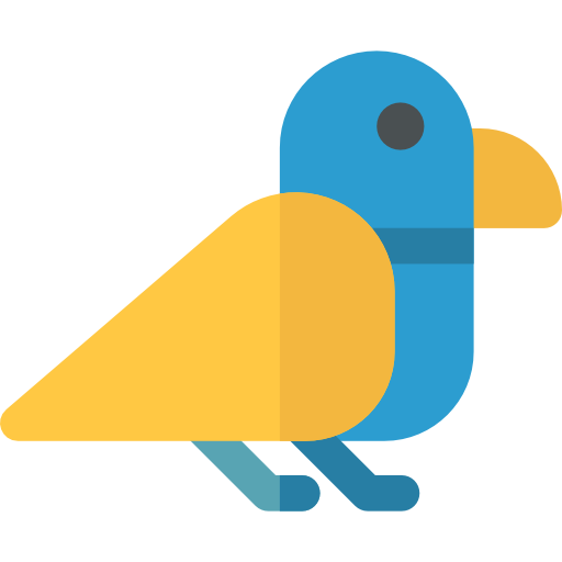 ptak Basic Rounded Flat ikona