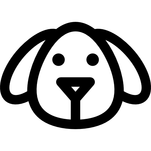 Собака Basic Rounded Lineal иконка