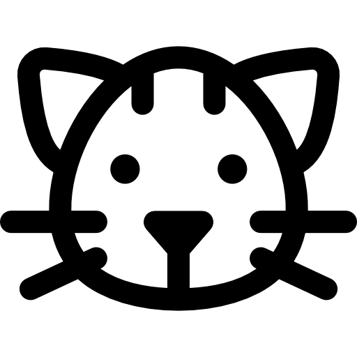 gatto Basic Rounded Lineal icona