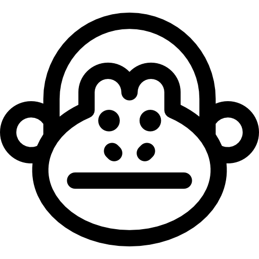 猿 Basic Rounded Lineal icon
