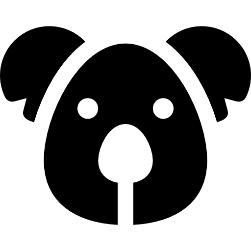コアラ Basic Rounded Filled icon