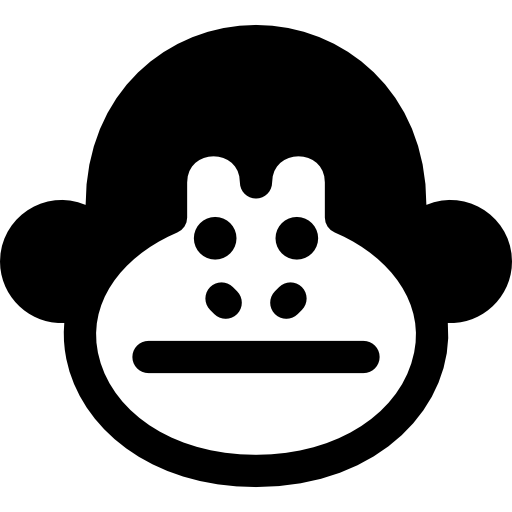 원숭이 Basic Rounded Filled icon