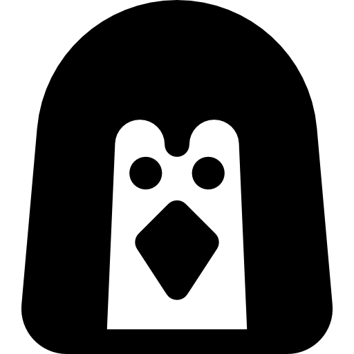 pinguim Basic Rounded Filled Ícone