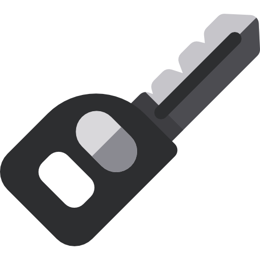 Ключи от машины Basic Rounded Flat иконка