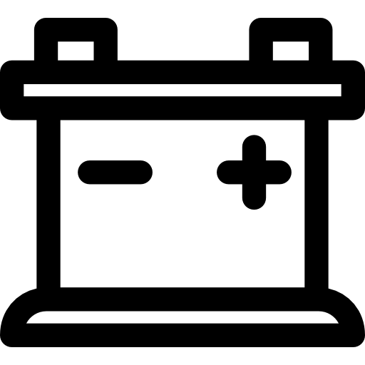 batterie Basic Rounded Lineal icon