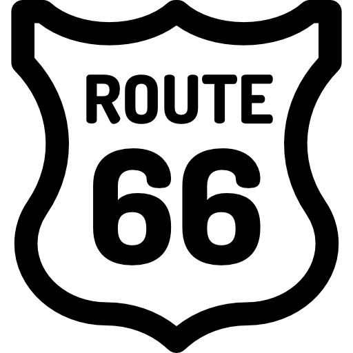 route 66 Basic Rounded Lineal icon