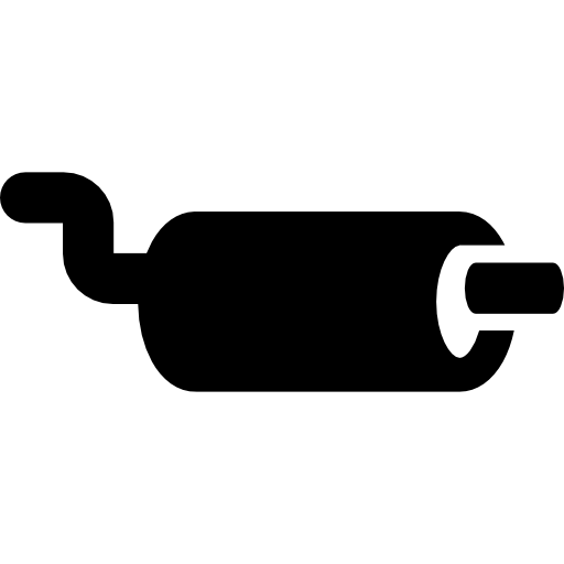 Exhaust pipe Basic Rounded Filled icon