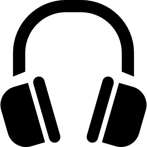 Headphones Basic Rounded Filled icon