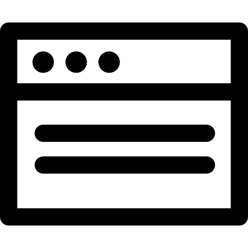 コンテンツ Basic Rounded Lineal icon