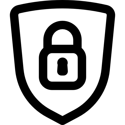 seguridad Basic Rounded Lineal icono