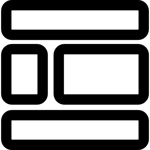 レイアウト Basic Rounded Lineal icon