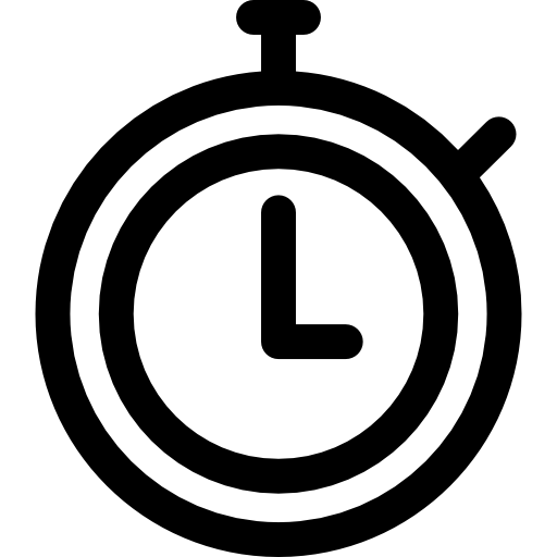 cronómetro Basic Rounded Lineal icono