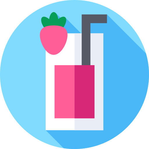 Strawberry Flat Circular Flat icon