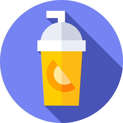 Orange juice Flat Circular Flat icon