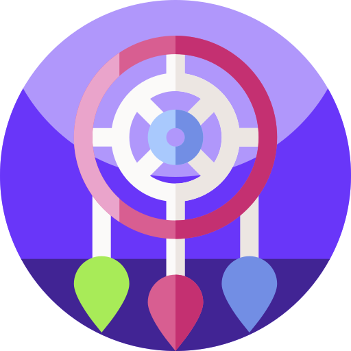 드림 캐쳐 Geometric Flat Circular Flat icon