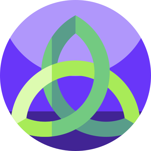 Triquetra Geometric Flat Circular Flat icon