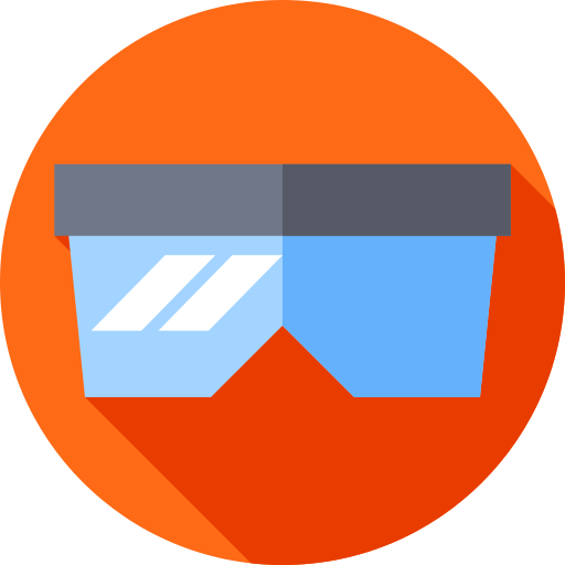 schutzbrille Flat Circular Flat icon