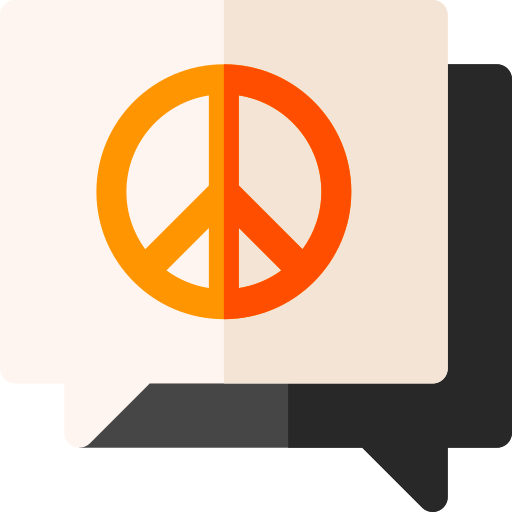 signo de la paz Basic Rounded Flat icono
