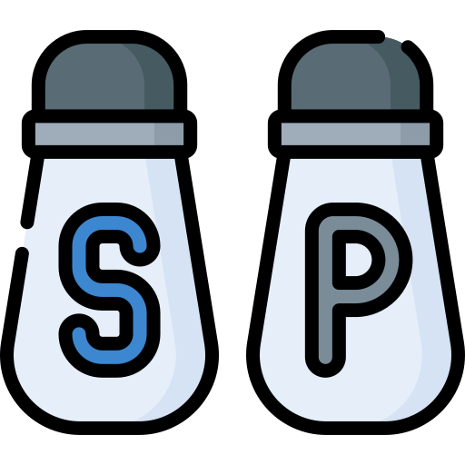 Salt and pepper Special Lineal color icon