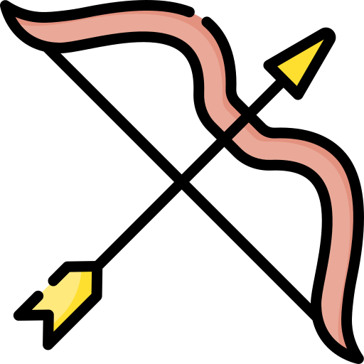 Bow and arrow Special Lineal color icon