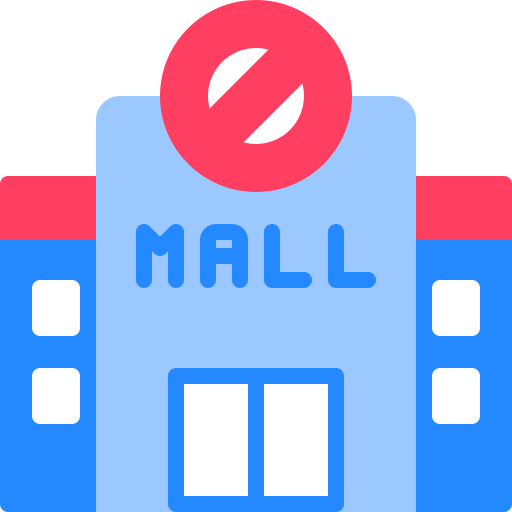 centro comercial Berkahicon Flat icono