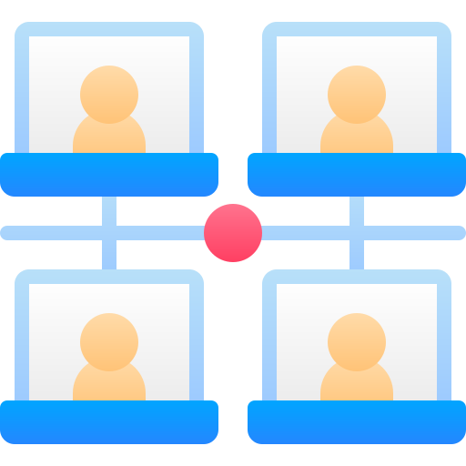 Video conference Generic Flat Gradient icon