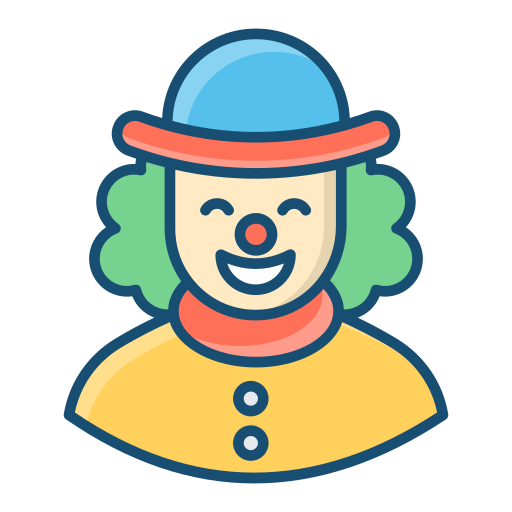 clown Generic Outline Color icon