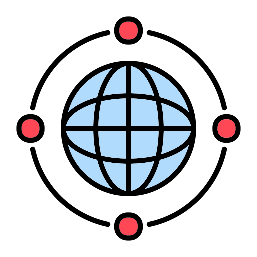 Глобус Generic Outline Color иконка