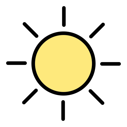 Brightness Generic Outline Color icon