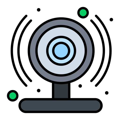 webcamera Flatart Icons Lineal Color icoon