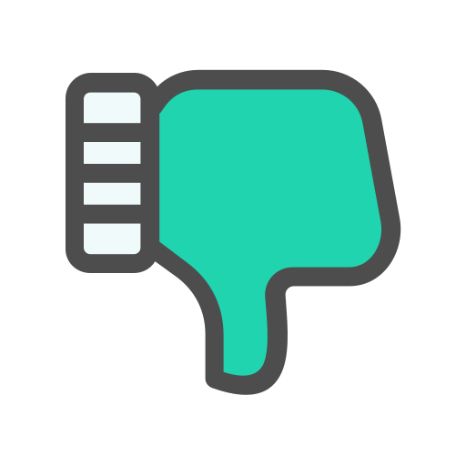 Thumb down Generic Outline Color icon