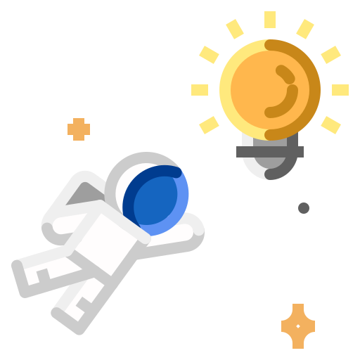 astronaut PMICON Flat icoon