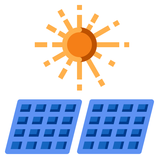 pannelli solari PMICON Flat icona