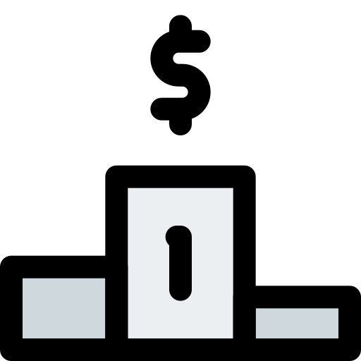 simbolo del dollaro Pixel Perfect Lineal Color icona