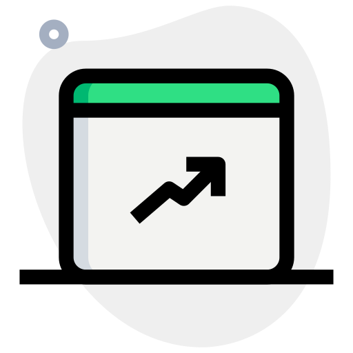 Line chart Generic Rounded Shapes icon