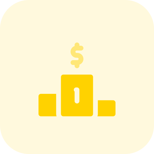 simbolo del dollaro Pixel Perfect Tritone icona