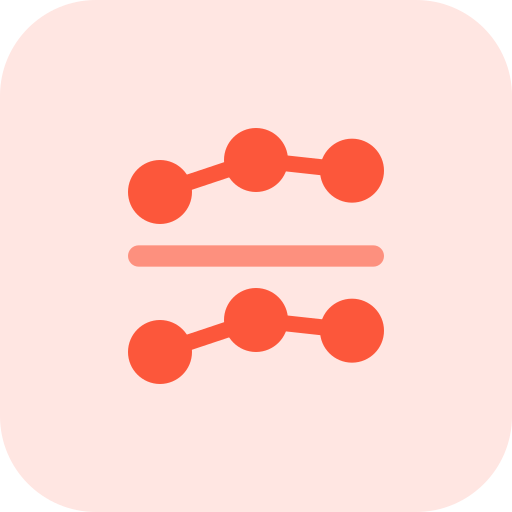 graphique de points Pixel Perfect Tritone Icône