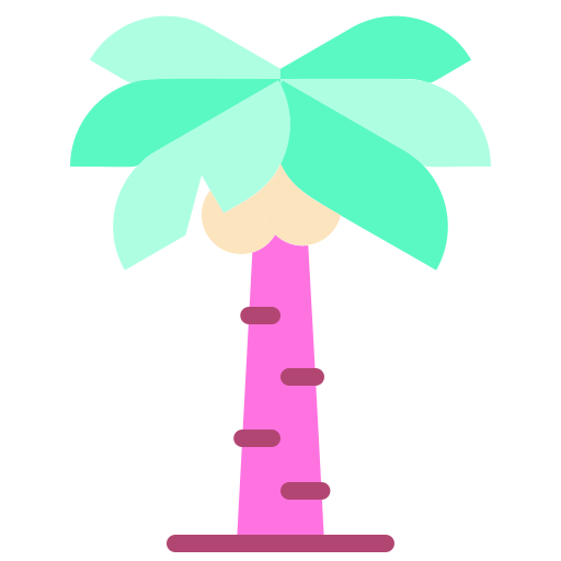 drzewo kokosowe Generic Flat ikona