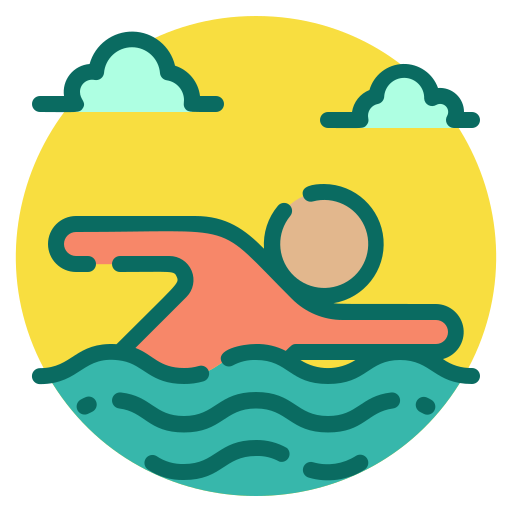 schwimmen Generic Outline Color icon