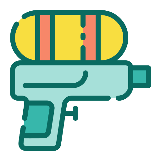 Water gun Generic Outline Color icon